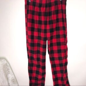 Holiday Fam Jams Red Plaid‎ Sleep Pants Women's M